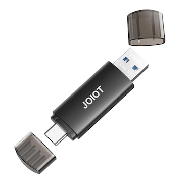 JOIOT 256GB USB C Flash Drive Dual USB 30 Type C USB A Portable 2in1 Thumb Drive for Smartphone Tablet Computer Mac iPhone 15 Black