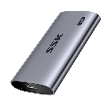 SSK Portable SSD 2TB up to 2000MBs External Solid State Drives USB 32 Gen2X2 NVMe SSD External Hard Drive Ultra Low Power for iPhone 15 MacBookProOTG PhoneLaptops