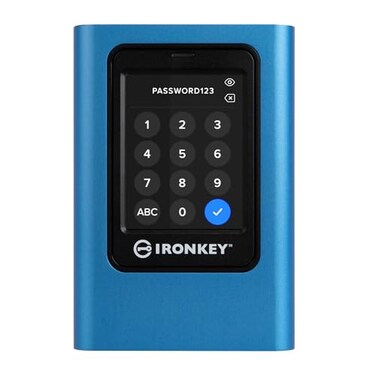 Kingston IronKey Vault Privacy 80 960GB External SSD FIPS 197 XTSAES 256GB Encrypted Touch Screen PIN Secure Data Protection IKVP80ES960G