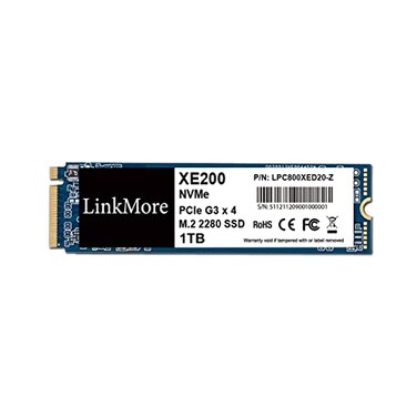LinkMore XE200 1TB PCIe Gen3 NVMe M2 2280 Internal Solid State Drive Gen30X4 Read Speed Up to 2500MBs for Latop and PC