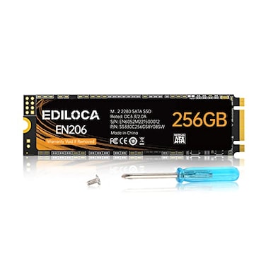 Ediloca EN206 256GB 3D NAND TLC M2 SSD M2 2280 SATA III 6Gbs SSD Internal Hard Drive ReadWrite Speed up to 550460 MBs Compatible with Ultrabooks Tablet Computers and Mini PCs