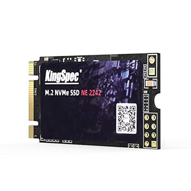 KingSpec 512GB M2 NVMe SSD 2242 PCIe Gen3x2 Internal Solid State Drive for LaptopNotebook