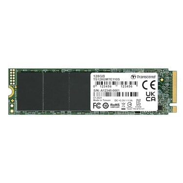 Transcend 128GB M2 2280 SSD Up to 1500 MBs Compatible wUltrabook Laptop PC Desktop PCIe NVMe Gen3x4 SSD 3D TLC NAND Flash Internal Solid State Drive LDPC Error Correction ECC SLC Cache