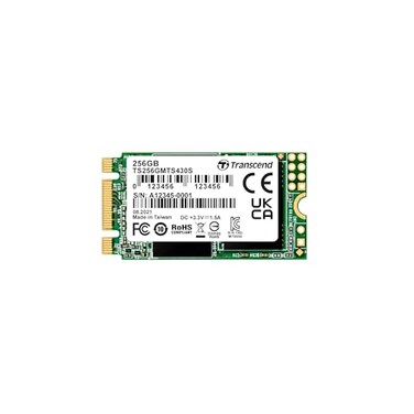 Transcend MTS430 256GB M2 2242 SATAIII SSD with Dram Cache Up to 530MBs Compatible with UltrabookLaptopPCDesktop 3D TLC NAND Flash Internal SSD LDPC Error Correction SLC Cache BM Key