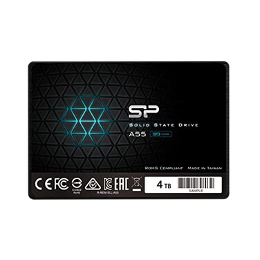 SP Silicon Power 4TB SSD 3D NAND A55 SLC Cache Performance Boost SATA III 25 7mm 028 Internal Solid State Drive SP004TBSS3A55S25