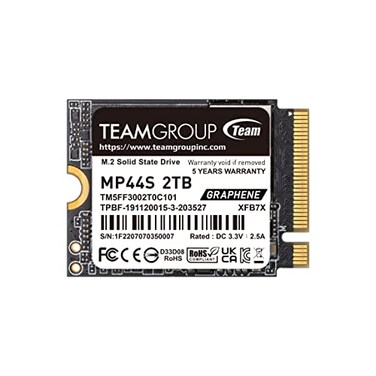 TEAMGROUP MP44S SSD 2TB SLC Cache Gen 4x4 M2 2230 PCIe 40 NVMe Steam Deck ASUS ROG Ally Mini PCs RW Speed up to 50003500 MBs TM5FF3002T0C101