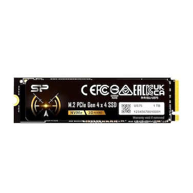 SP Silicon Power Silicon Power 1TB US75 Nvme PCIe Gen4 M2 2280 SSD RW Up to 70006000 MBs Compatible with PlayStation 5 SP01KGBP44US7505
