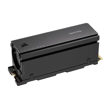 Corsair MP700 PRO with Air Cooler 1TB M2 PCIe Gen5 x4 NVMe 20 SSD M2 2280 Up to 11700MBsec Sequential Read HighDensity TLC NAND Black