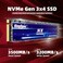 KingSpec NX Series 2TB Gen3x4 NVMe M2 SSD Up to 3500MBs 3D NAND Flash M2 2280 Internal Solid State Drive for Desktop and Laptop