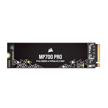 Corsair MP700 PRO 4TB M2 PCIe Gen5 x4 NVMe 20 SSD M2 2280 Up to 12400MBsec Sequential Read HighDensity TLC NAND Black