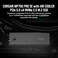 Corsair MP700 PRO SE with Air Cooler 4TB PCIe 50 x4 NVMe 20 M2 SSD M2 2280 Up to 14000MBsec Sequential Read HighDensity 3D TLC NAND Black
