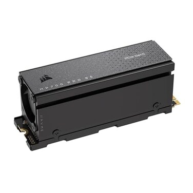 Corsair MP700 PRO SE with Air Cooler 4TB PCIe 50 x4 NVMe 20 M2 SSD M2 2280 Up to 14000MBsec Sequential Read HighDensity 3D TLC NAND Black