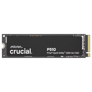 Crucial P510 PCIe Gen5 NVMe 2TB SSD Up to 10000MBs TLC NAND Laptop Desktop PC Compatible for Gamers Creatives Solid State Drive CT2000P510SSD801