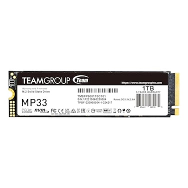 TEAMGROUP MP33 1TB SLC Cache 3D NAND TLC NVMe 13 PCIe Gen3x4 M2 2280 Internal SSD RW Speed up to 18001500 MBs Laptop PC Desktop TM8FP6001T0C101