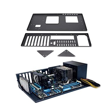 Cuifati MK 01 DIY Gaming Computer Case ATXITX Motherboard Compatible Open Chassis Rack 305x245mm SSD Accessible Body Heat Dissipation Design