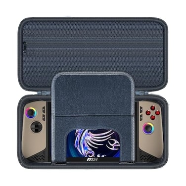 Wanaiha Hard Case for MSI Claw 8 AI Lenovo Legion Go S Gaming Console Black Compatible with MSI Claw 8 AI Lenovo Legion Go S EVA Shell Zipper Closure Hand Strap Handle