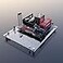 DALAIBUKESI DIY Acrylic Open Frame PC Case for MATX ITX Motherboards Gaming Test Bench Rack for PC Builds