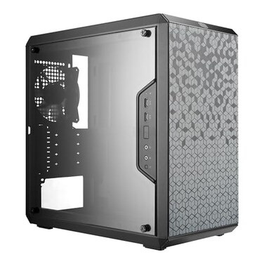 Cooler Master MasterBox Q300L MicroATX PC Case Compact mATX Computer Case with Magnetic Dust Filters Modular Adjustable IO Panel Perforated Airflow Design 1 x 120mm PreInstalled Fan Black