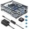 Miuzei Case for Raspberry Pi 4 with Fan Cooling Pi 4B Case with 5V 3A Power Supply 4 pcs Aluminum Heatsinks Support Pi 4 Model B 8gb4gb