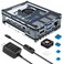Miuzei Case for Raspberry Pi 4 with Fan Cooling Pi 4B Case with 5V 3A Power Supply 4 pcs Aluminum Heatsinks Support Pi 4 Model B 8gb4gb