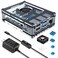 Miuzei Case for Raspberry Pi 4 with Fan Cooling Pi 4B Case with 5V 3A Power Supply 4 pcs Aluminum Heatsinks Support Pi 4 Model B 8gb4gb