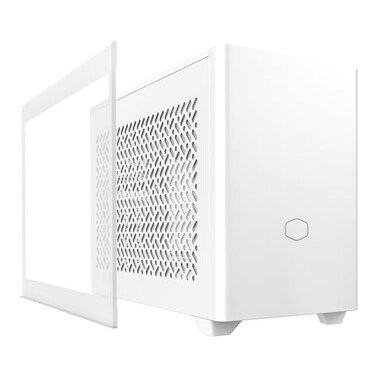 Cooler Master NR200P V2 White MiniITX PC Case Ready SFX Fit PSU Ready to Install 280mm AIO Support 357mm Vertical GPU Mount Designed Ready Nvidia RTX 5090 AMD RX 9070 XT Tempered Glass DIY