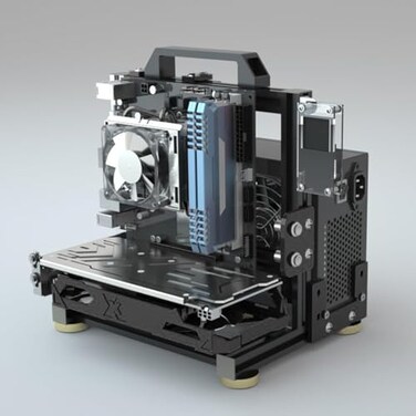 egowz PC Creative Assembly Frame Test BenchOpen Air Frame Case DIY Computer Motherboard Case Rack ITX ATX MATXEATX Open Aluminum Frame Chassis ITX
