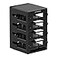 UCTRONICS for Raspberry Pi Cluster Case Desktop Metal Rack Case 4 Layers with 2 Cooling Fans Compatible with Raspberry Pi 54B and 25 SSD