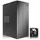TGDGAMER Matx CaseHigh Airflow Micro ATX Case Support MATX MiniITX Micro ATX Case Slim with USB30x1 IO Port Black with 80MM Fans