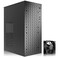 TGDGAMER Matx CaseHigh Airflow Micro ATX Case Support MATX MiniITX Micro ATX Case Slim with USB30x1 IO Port Black with 80MM Fans