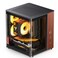 JONSBO TK0 Black ITX Mini Tower PC Case Hyperboloid Glass Desktop DesignSeparated Cabinet Structure Al Alloy Shell DTXITX Walnut Wood Computer Case Sff CaseBlack
