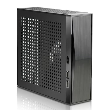 T.F.SKYWINDINTL Mini ITX CaseSFF Small Form Factor Mini Tower Computer Chassis Ideal for HTPC 06mm SECC Vented Panels Gaming PC Case Fits Mini ITX Motherboards 6767 and Laptop Charger