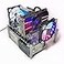 MerainMe PC Open Chassis Stackable Computer Case Heat Dissipation Acrylic MATX ITX Motherboard Test Bench Platform DIY Computer Case Transparent Support CPU Water Cooling