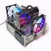 MerainMe PC Open Chassis Stackable Computer Case Heat Dissipation Acrylic MATX ITX Motherboard Test Bench Platform DIY Computer Case Transparent Support CPU Water Cooling