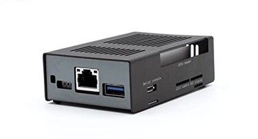 KKSB Cases KKSB Coral Dev Board Case Black and Grey Aluminum Enclosure with Space for Coral Dev Heatsink Fan