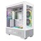 Montech Sky Two Dual Tempered Glass 4X PWM ARGB Fans PreInstalled ATX Gaming Mid Tower Computer Case Type C High Airflow Performance White