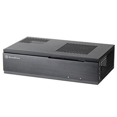 Silverstone Tek 08mm Steel Body MiniITX Media CenterHTPC Computer Case with Aluminum Front Panel ML06B