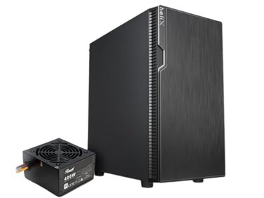 Rosewill FBMX2400HELIX Micro ATX Mini Tower Desktop Gaming Office PC Computer Case with PreInstalled 400W Power Supply 240mm AIO Support 2X USB 20 1 USB 30