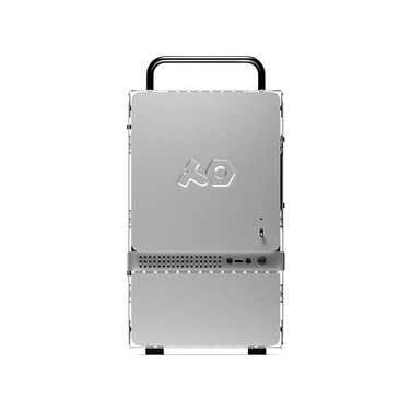 teenage engineering Computer1 miniITX PC Computer case Chassis with Powder Coated Aluminum Chrome Metal Handles and DualSlot GPU Small Form Factor Compatible with SFX Power Supply Aluminum