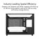 ASUS Prime AP201 Black Micro ATX PC Case SFF Ready Compact Design PreInstalled Fan ToolFree Side Panels 360mm Radiator Support GPU Support up to 338mm ATX PSU Compatible