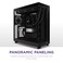 NZXT H6 Flow CCH61FB01 Compact DualChamber MidTower Airflow Case Panoramic Glass Panels HighPerformance Airflow Panels Includes 3 x 120mm Fans Cable Management Black