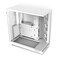 NZXT H6 Flow CCH61FW01 Compact DualChamber MidTower Airflow Case Panoramic Glass Panels HighPerformance Airflow Panels Includes 3 x 120mm Fans Cable Management White