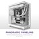 NZXT H6 Flow CCH61FW01 Compact DualChamber MidTower Airflow Case Panoramic Glass Panels HighPerformance Airflow Panels Includes 3 x 120mm Fans Cable Management White