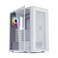 Vetroo AL800 Mid Tower ATX PC Computer Case Door Opening Design Tempered Glass Adjustable LED Strip PreInstalled ARGB PWM FDB Fan in Rear Support for 50 Series GPUs White