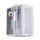 Vetroo AL800 Mid Tower ATX PC Computer Case Door Opening Design Tempered Glass Adjustable LED Strip PreInstalled ARGB PWM FDB Fan in Rear Support for 50 Series GPUs White