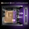 MOROVOL MATX PC Case270 Panoramic Tempered Glass Panel Gaming PC Case3 Fans PreInstalled MicroATX Computer CaseUSB 30BlackV3