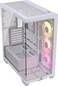 CORSAIR iCUE Link 3500X RGB MidTower ATX PC Case Panoramic Tempered Glass Reverse Connection Motherboard Compatible 3X CORSAIR iCUE Link RX120 RGB Fans Included White