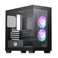 Redragon GC218M Gaming BackMounted PC Case MATX Computer Chassis w 2 x 120mm Fans PreInstalled High Airflow Perforated Panels 270 Full View Easy Cable Management Black