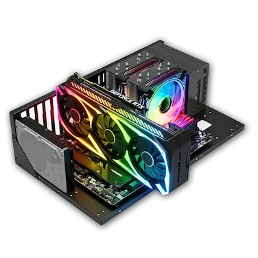 TGDGAMER DIY Gaming Computer Case Open Chassis Case Rack for ATXMATXITX MotherboardsWidely Body Heat Dissipation DesignTest Bench Mid TowerComputer Motherboards Test Bench
