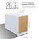 Lian Li A3mATX PC Case Wood Edition Micro ATX Case Supports 360mm AIO Cooler 415mm GPU Wood Front Panel No Fans Included White A3WWD